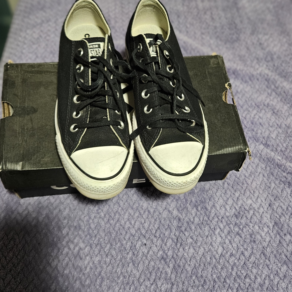 Converse Black and White Canvas Sneakers